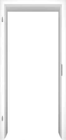 Ringo Türzarge CPL-Oberfläche Esche Weiß Rundkante R2 Bekleidungsbr 63 mm 